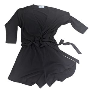 Veronica M Black Short Romper - Sz Small